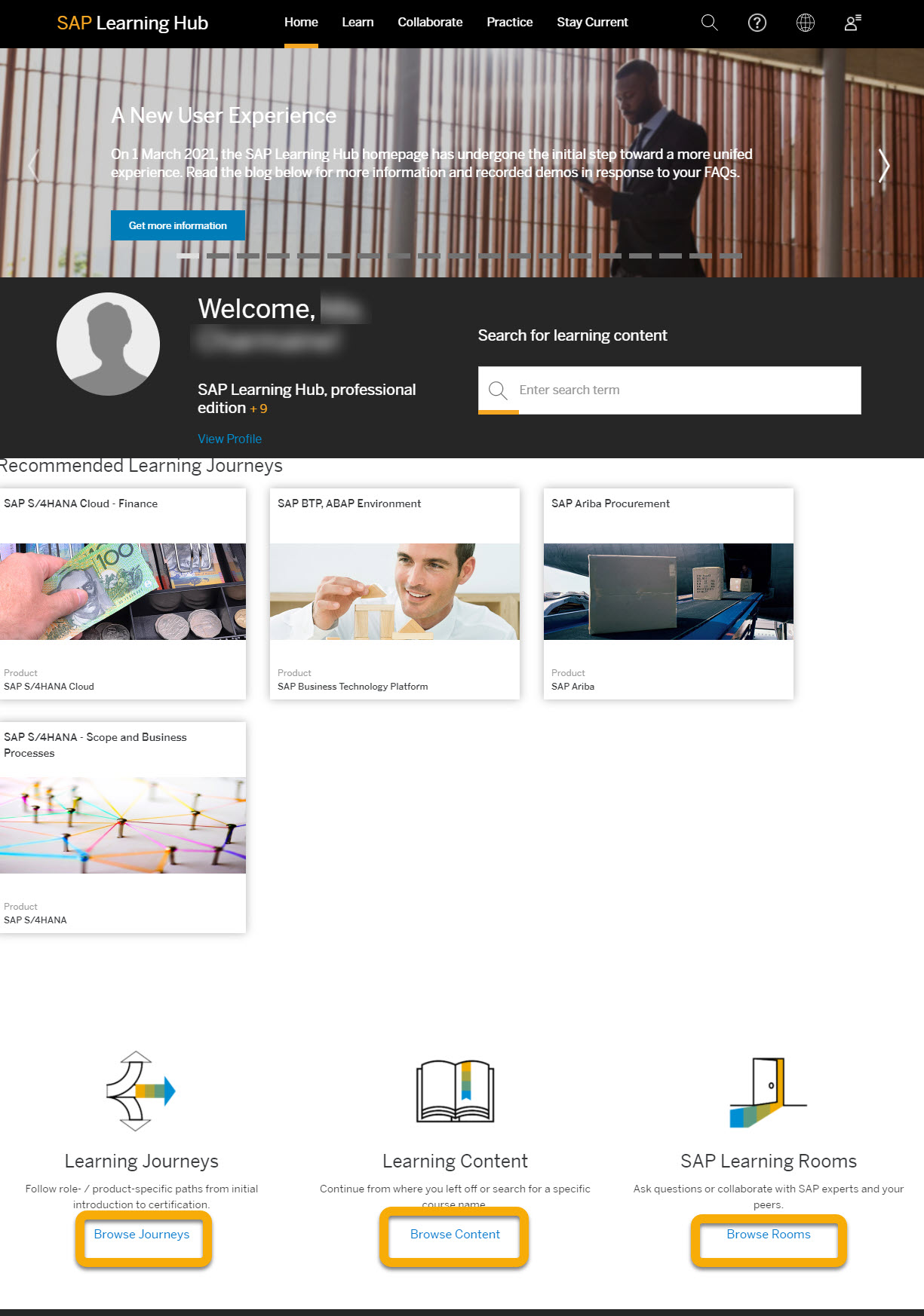 SAP Learning Hub Help Center